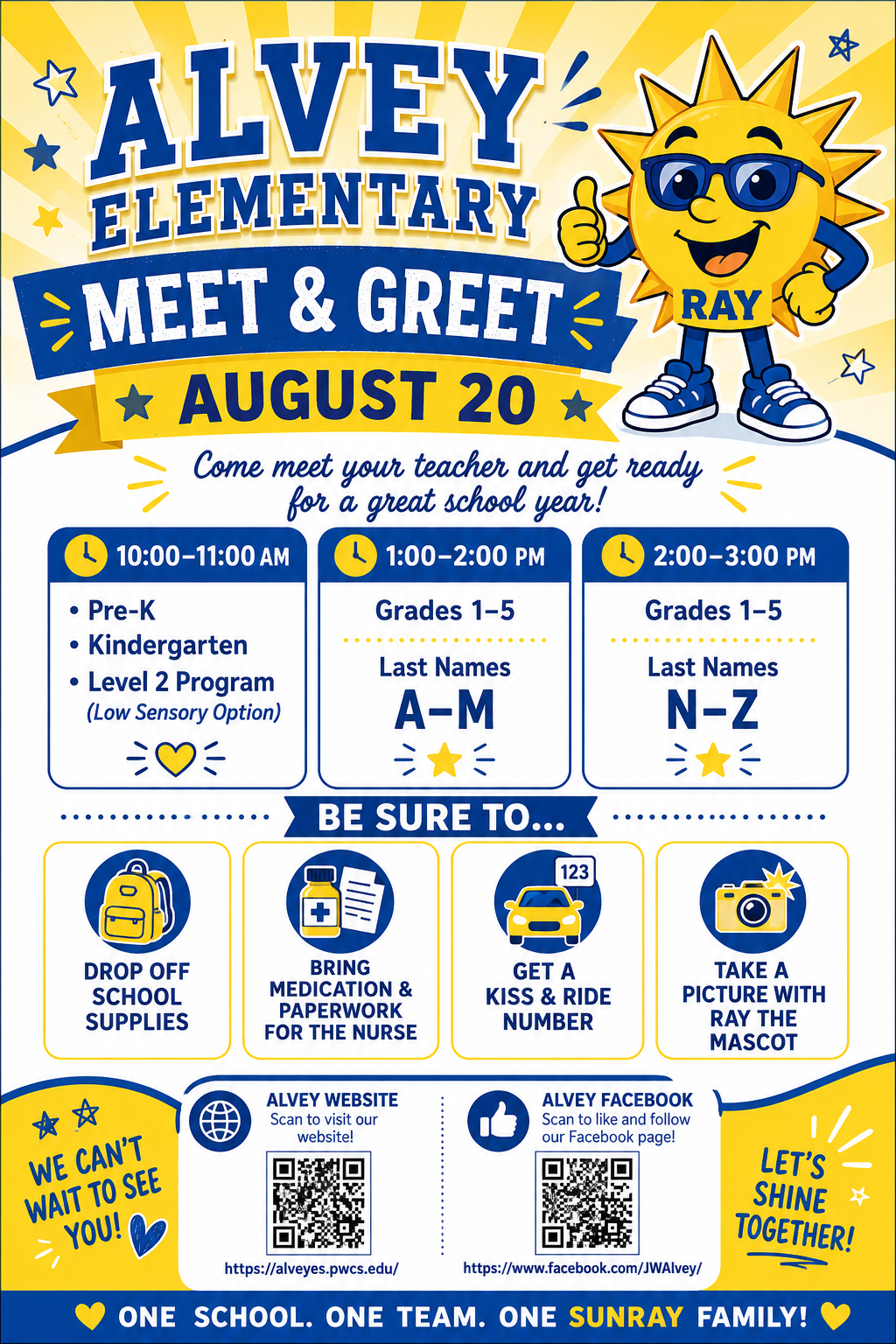 Meet and greet flyer information in the text